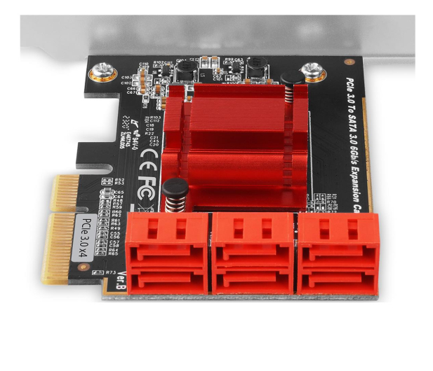 AXAGON Kontroler PCIe 6x wewnętrzny port SATA 6G - 1212045 - zdjęcie 2
